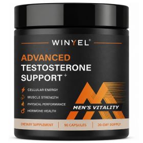 Testosterone Supplement for Men with Fenugreek, Tongkat Ali, Shilajit & Boron | Support Vitality, Energy & Muscle â€“ 90 Capsules
