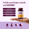 SEASON34 Menopause Mood & Memory Support for Women 40+ | Bacopa, L-Theanine, GABA & Ashwagandha for Brain Fog