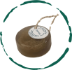 Pristine Soap Bar with Natural Loofah & Hanging Cord â€“ Gentle Exfoliating Oat, Coconut & Olive Oil Body Cleanser for Sensitive Skin