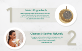 Pristine Soap Bar with Natural Loofah & Hanging Cord â€“ Gentle Exfoliating Oat, Coconut & Olive Oil Body Cleanser for Sensitive Skin