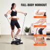 Stair Stepper, Mini Stepper for Exercise at Home, Hydraulic Fitness Twist Stepper with Resistance Bands, Full Body Workout Cardio Equipment