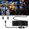 Fresh Fab Finds Endoscope Camera 1920P HD IP67 Waterproof Inspection Borescope Tool with Light and 8+1 Dual Lens 16.4ft Semi-Rigid Snake Cable Steples