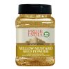 Pride of India – Yellow Mustard Ground – Gourmet Spice - Ideal for Pickles/Mustard Dressing/Sauces/ Hotdogs – Preservatives & Additives Free – Easy to