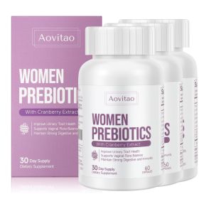 Pre and Probiotics for Women Hormone Balance Pills Female Gut Health Mood Supplement UT Health with Cranberry Extract (size: 60Count* 3Packs)